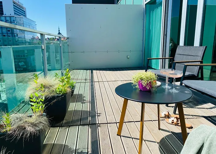 City Heart Apartment With A Sunny Rooftop Terrace